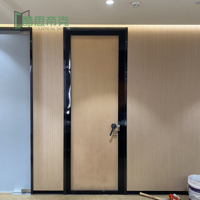 办公室隔音门-木纹色
